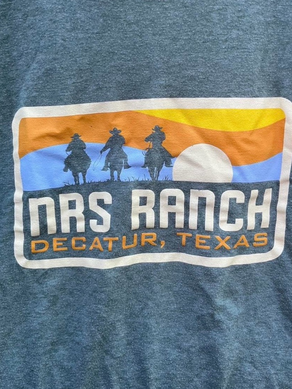Decatur Texas NRS Ranch Graphic Tee - Soft Blue - Picture 4 of 4